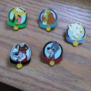 Disney pins dog collars